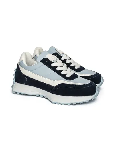 Кроссовки голубые комбинированные